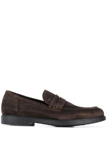 Fratelli Rossetti Stitching Detail Loafers - Brown