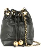 Chanel Vintage Drawstring Chain Mini Shoulder Bag - Black