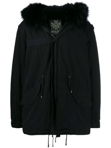 Mr & Mrs Italy Zipped Parka Coat - Black