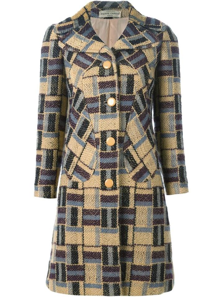 Pierre Cardin Vintage Geometric Pattern Coat