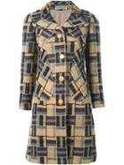 Pierre Cardin Vintage Geometric Pattern Coat