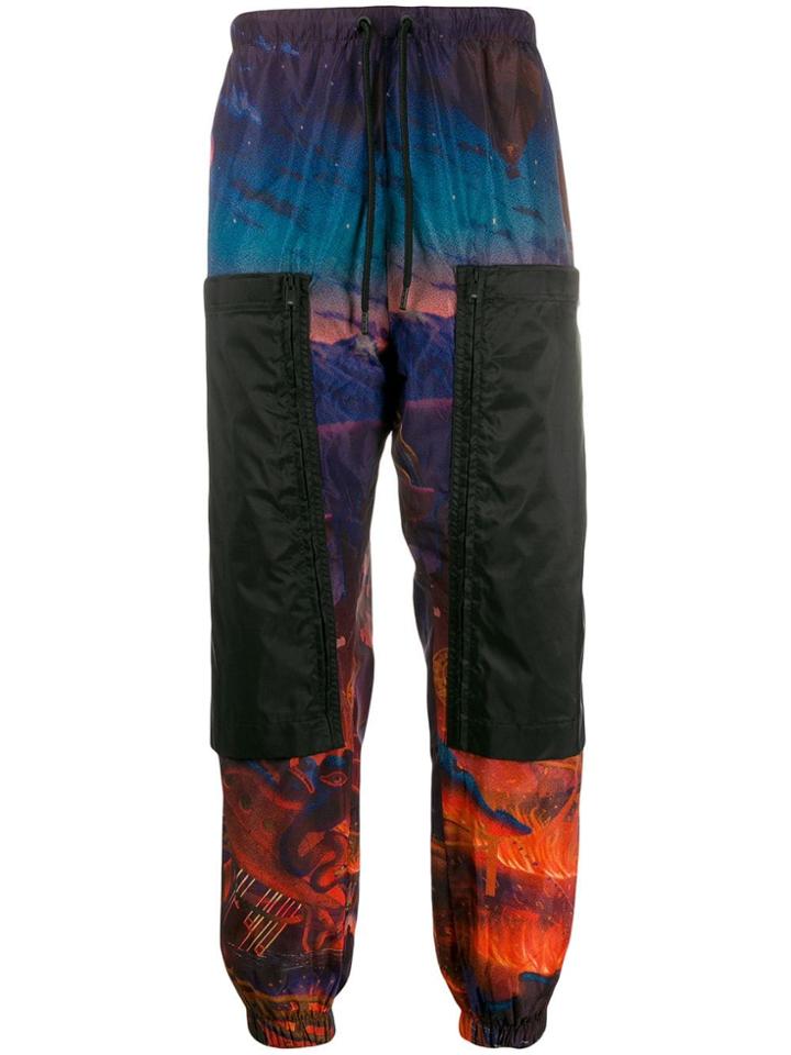Marcelo Burlon County Of Milan Fantasy All-over Track Pants - Blue