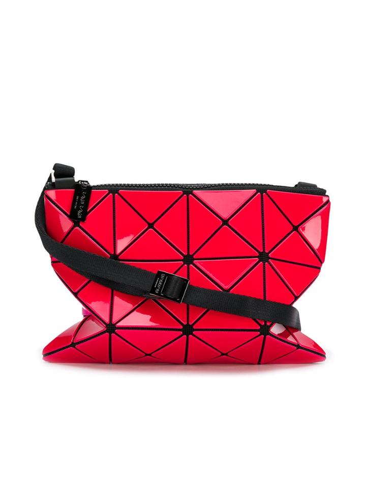 Bao Bao Issey Miyake Triangular Applique Satchel - Pink