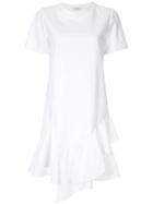 Goen.j Layered Ruffled Mini Dress - White