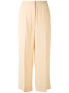 Sportmax - Cropped Trousers - Women - Viscose - 42, Nude/neutrals, Viscose