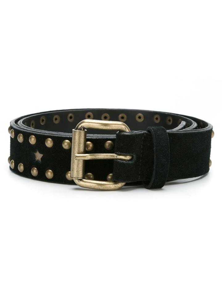 Talie Nk - Suede Belt - Women - Leather - G, Black, Leather