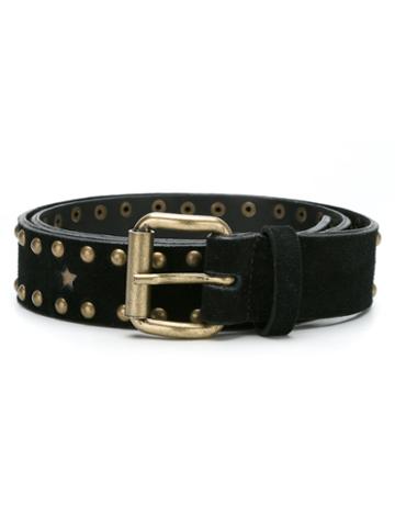 Talie Nk - Suede Belt - Women - Leather - G, Black, Leather