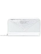 Kenzo Panel Zip Purse - Metallic