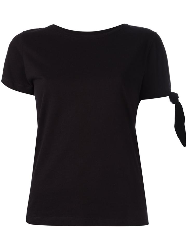 Jw Anderson Tie Knot Detail T-shirt - Black