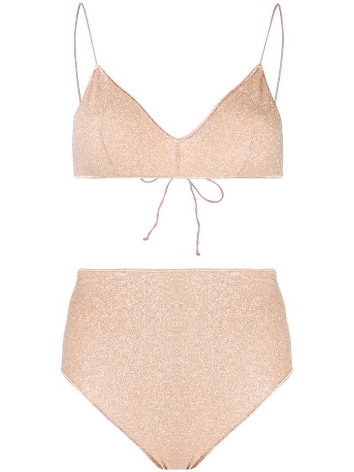 Oseree High Waisted Bikini - Neutrals