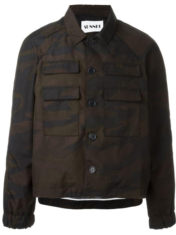 Sunnei Camouflage Military Jacket