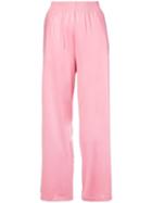 Mm6 Maison Margiela Elasticated Wide Leg Trousers - Pink