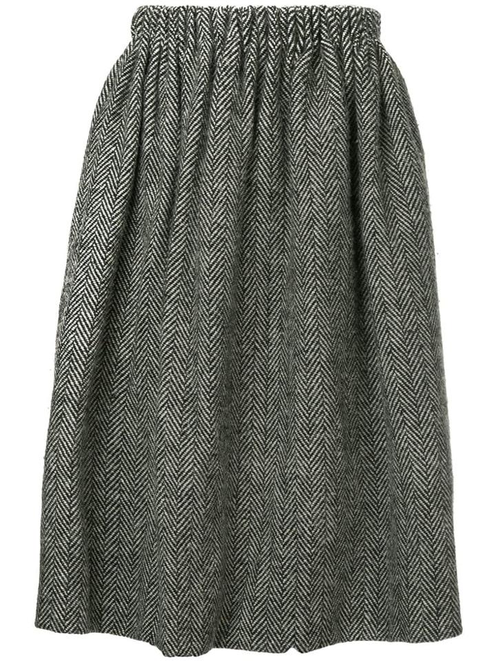 Junya Watanabe Comme Des Garçons Vintage Heavy Waistband Skirt - Grey