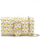Casadei Fly Print Clutch - Yellow & Orange