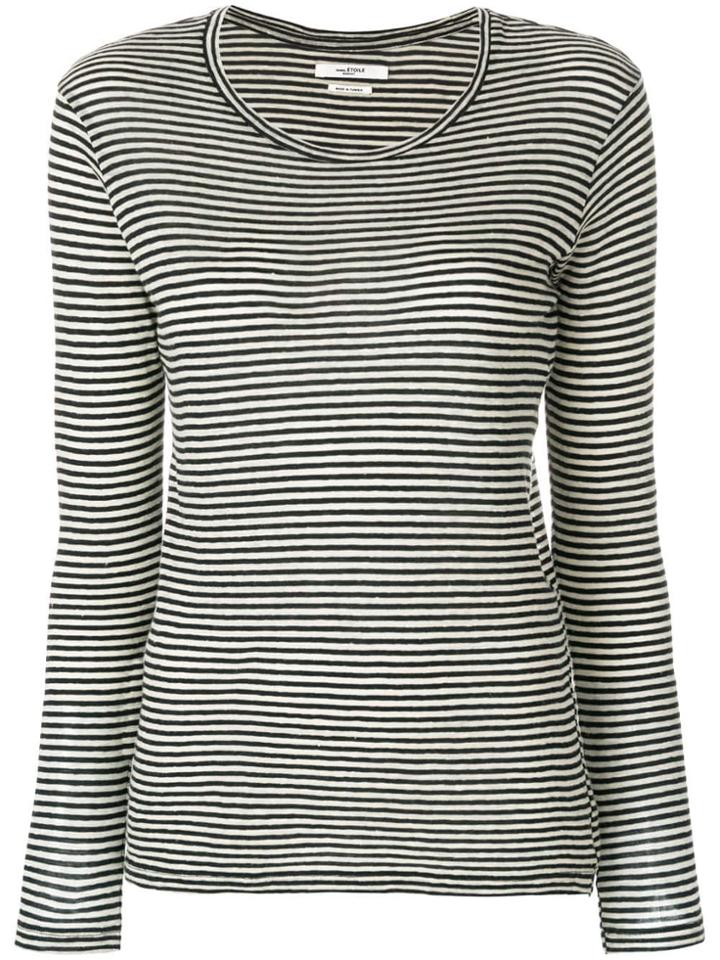 Isabel Marant Étoile Long Sleeved Striped Top - Black
