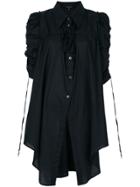 Ann Demeulemeester Ruffle Sleeved Shirt - Black