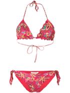 Anjuna Printed Two-piece Bikini - Red