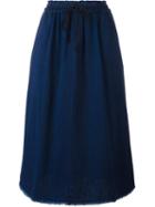 Masscob Midi Denim Skirt, Women's, Size: 36, Blue, Cotton