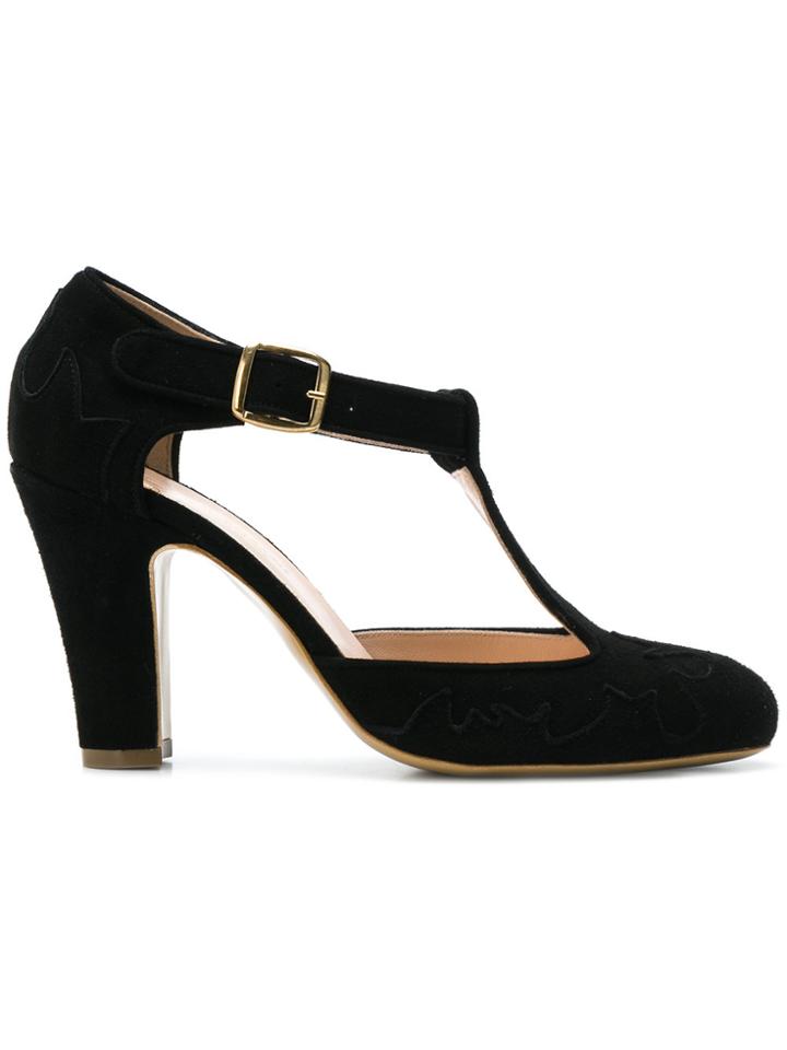 Lenora Buckle Pumps - Black