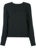 Max Mara 'piera' Top, Women's, Size: 44, Black, Silk/viscose/spandex/elastane
