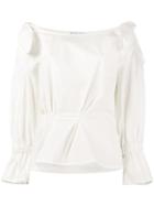 Rejina Pyo - Michelle Off Shoulder Blouse - Women - Cotton/polyurethane - 8, White, Cotton/polyurethane