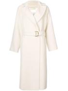 Max Mara Wrap-around Overcoat - White