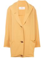 House Of Liza Vintage Wide Lapels Loose Jacket - Yellow & Orange