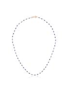 Gigi Clozeau 18kt Rose Gold Beaded Necklace - Blue