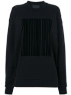 Alexander Wang - Oversized Hoodie With Patch - Women - Cotton/spandex/elastane - S, Black, Cotton/spandex/elastane