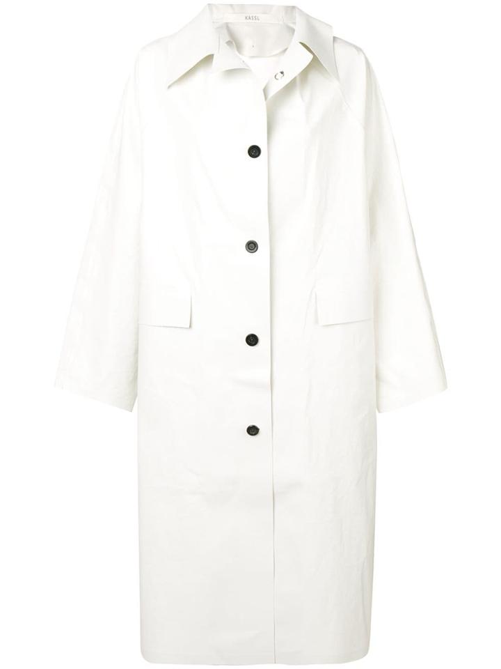 Kassl Editions Oversized Trench Coat - White