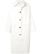 Kassl Editions Oversized Trench Coat - White