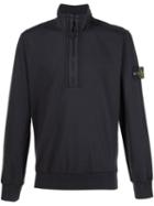 Stone Island Standing Collar Jacket, Men's, Size: M, Black, Spandex/elastane/cotton