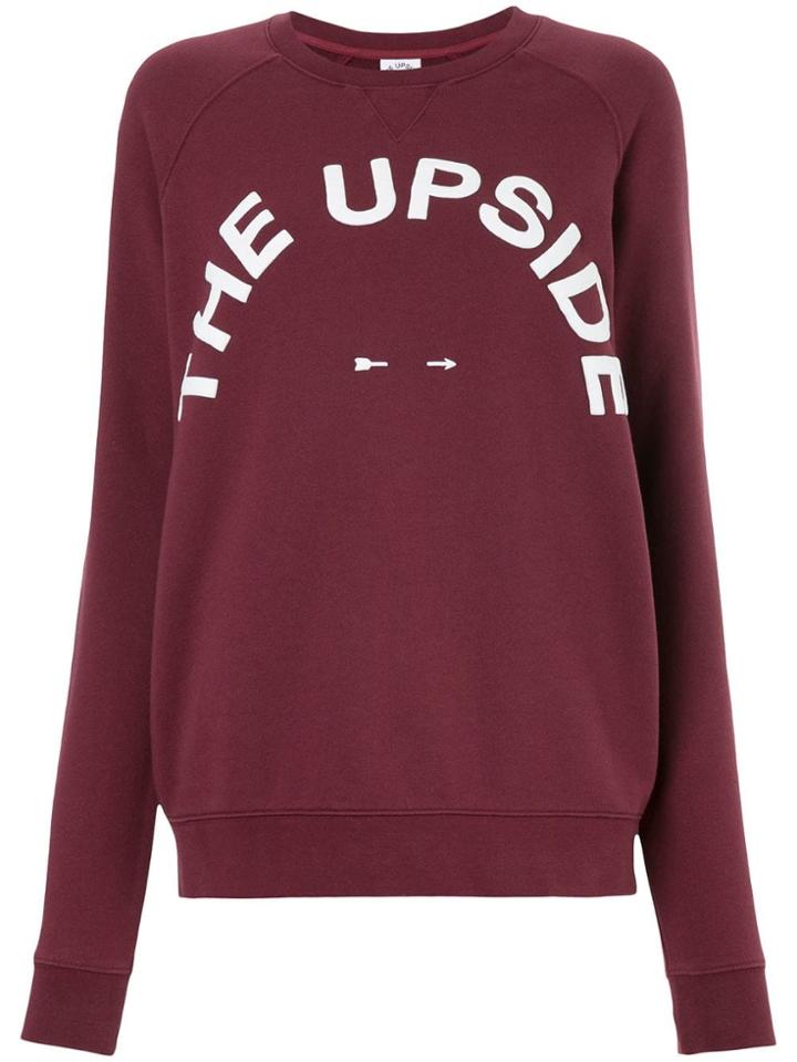The Upside Printed Logo Sweatshirt - Red