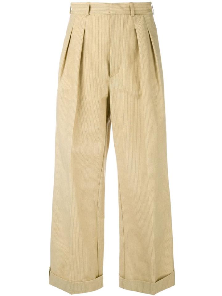 Cristaseya Pleated Trousers - Yellow
