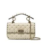 Valentino Nude Rockstud Quilted Shoulder Bag - Nude & Neutrals