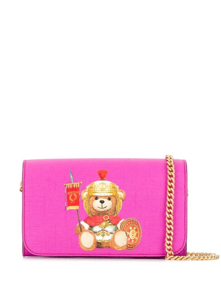 Moschino Teddybear Gladiator Crossbody Bag - Pink