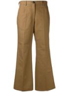 Dries Van Noten Powel Trousers, Women's, Size: 34, Nude/neutrals, Cotton/linen/flax