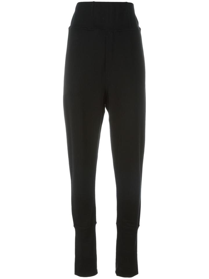 Ann Demeulemeester High-waisted Trousers, Women's, Size: Medium, Black, Lyocell/cotton