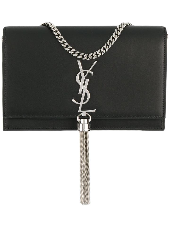 Saint Laurent Kate Tassel Satchel Bag - Black