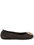 Tory Burch Minnie Quilted Ballerina Shoes - Brown