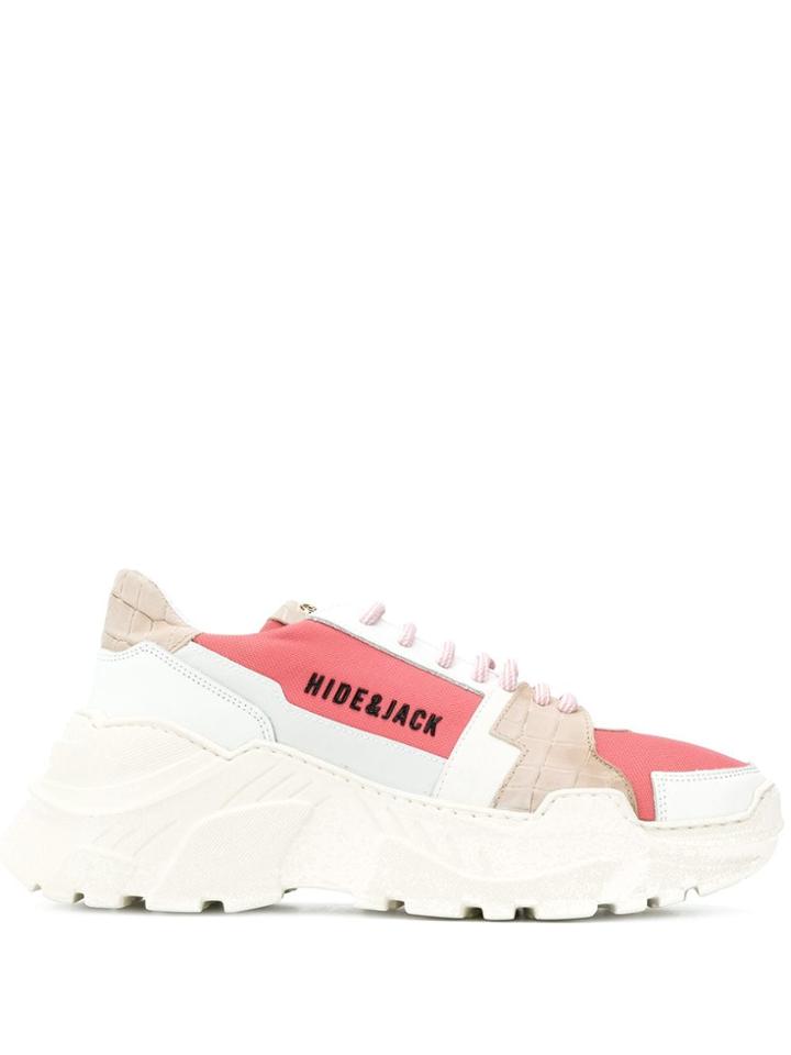Hide & Jack Colour Block Sneakers - Pink