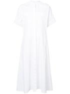 Maison Rabih Kayrouz Mandarin Collar Shirt Dress - White