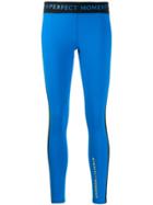 Perfect Moment Striped Leggings - Blue