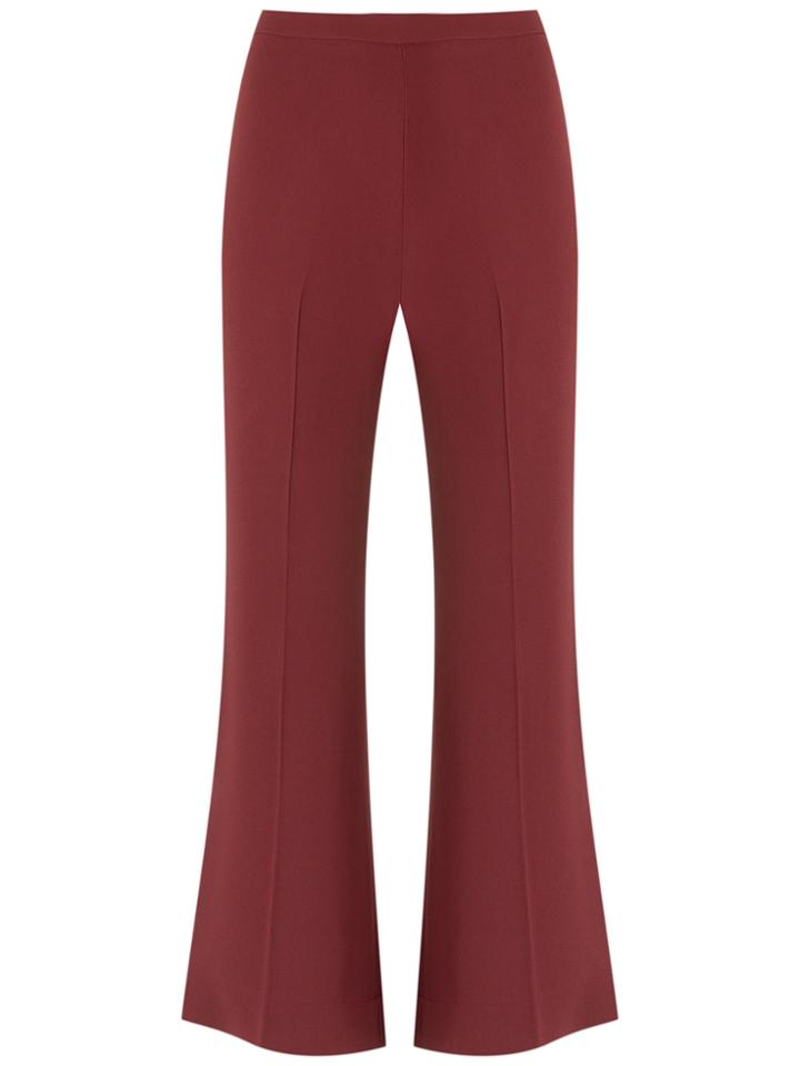 Andrea Marques Cropped Wide Leg Trousers - Red