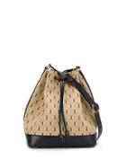 Saint Laurent Monogram Bucket Bag - Neutrals
