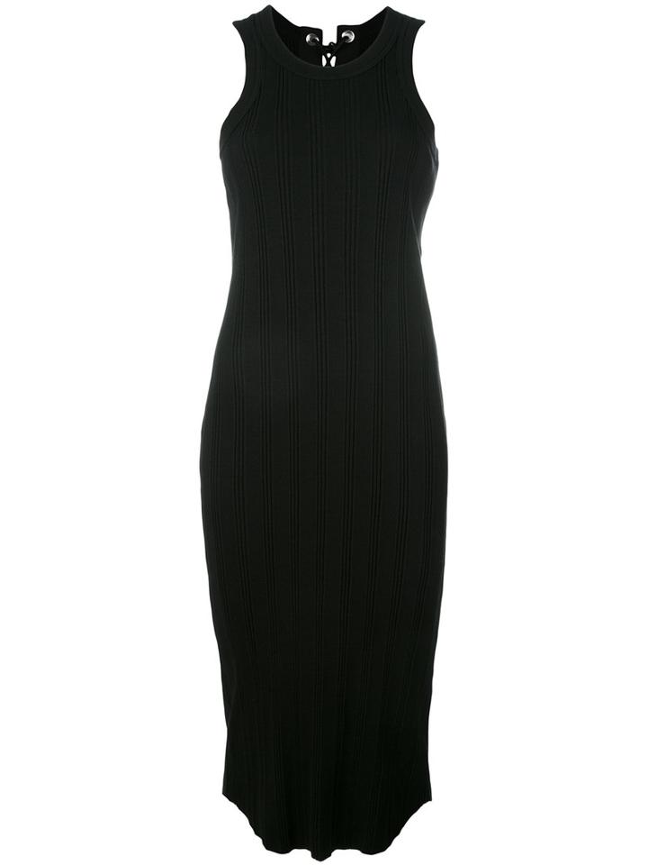 Sacai Ribbed Tank Dress, Women's, Size: 2, Black, Cotton