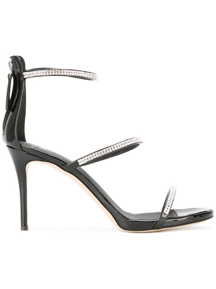 Giuseppe Zanotti Design Harmony Sparkle 90 Sandals - Black