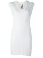 Rick Owens V Neck Elongated Tank Top, Women's, Size: 44, White, Cotton