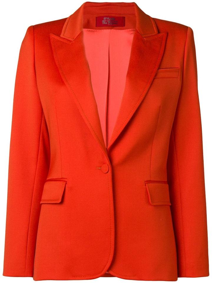 Styland Classic Tailored Blazer - Yellow
