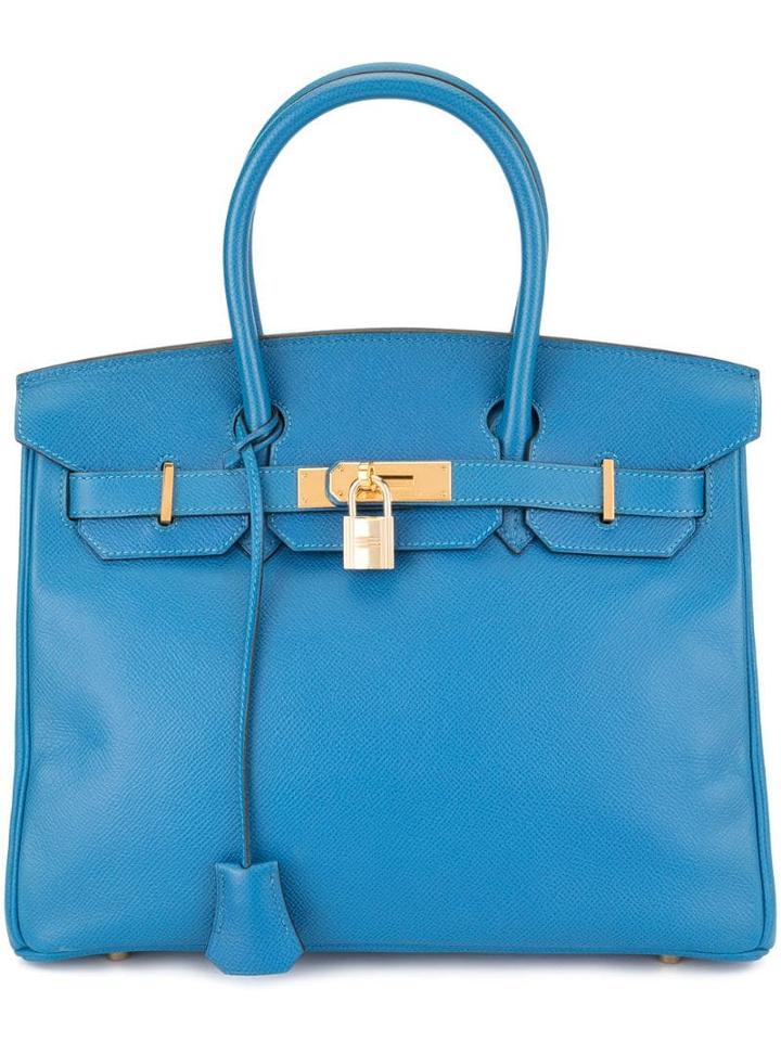 Hermès Pre-owned Birkin 30 Hand Bag Courchevel - Blue